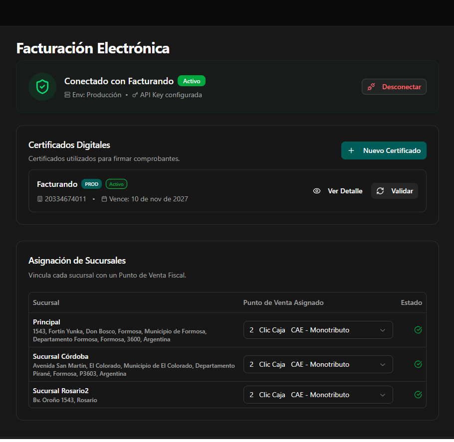 Facturación ARCA nativa
